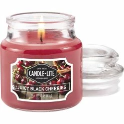 Promo ???? Candle-lite Juicy Black Cherries 3 Oz. Jar Candle ????