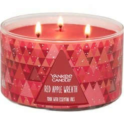 Alternative view of Best reviews of ???? Yankee Candle Red Apple Wreath 3-Wick Candle ????