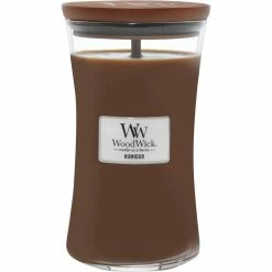 New ???? Woodwick Large Humidor Glass Candle ????