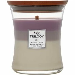 Best deal ???? WoodWick Amethyst Sky Medium Hourglass Trilogy Candle ????