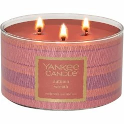 Alternative view of Deals ???? Yankee Candle Autumn Wreath 3-Wick Candle ????