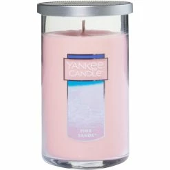 Outlet ???? Yankee Candle Pink Sands Medium Perfect Pillar Candle ????