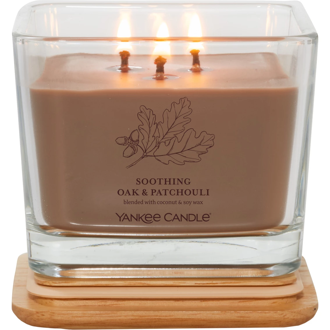 New ❤️ Yankee Candle Soothing Oak And Patchouli Medium Well Living 3 Wick Square Candle ???? 2 New ❤️ Yankee Candle Soothing Oak And Patchouli Medium Well Living 3 Wick Square Candle ???? - Image 2