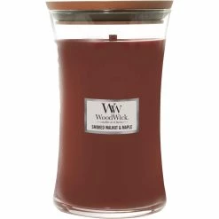 Brand new ???? Woodwick Smoked Walnut And Maple Large Hourglass Candle ????