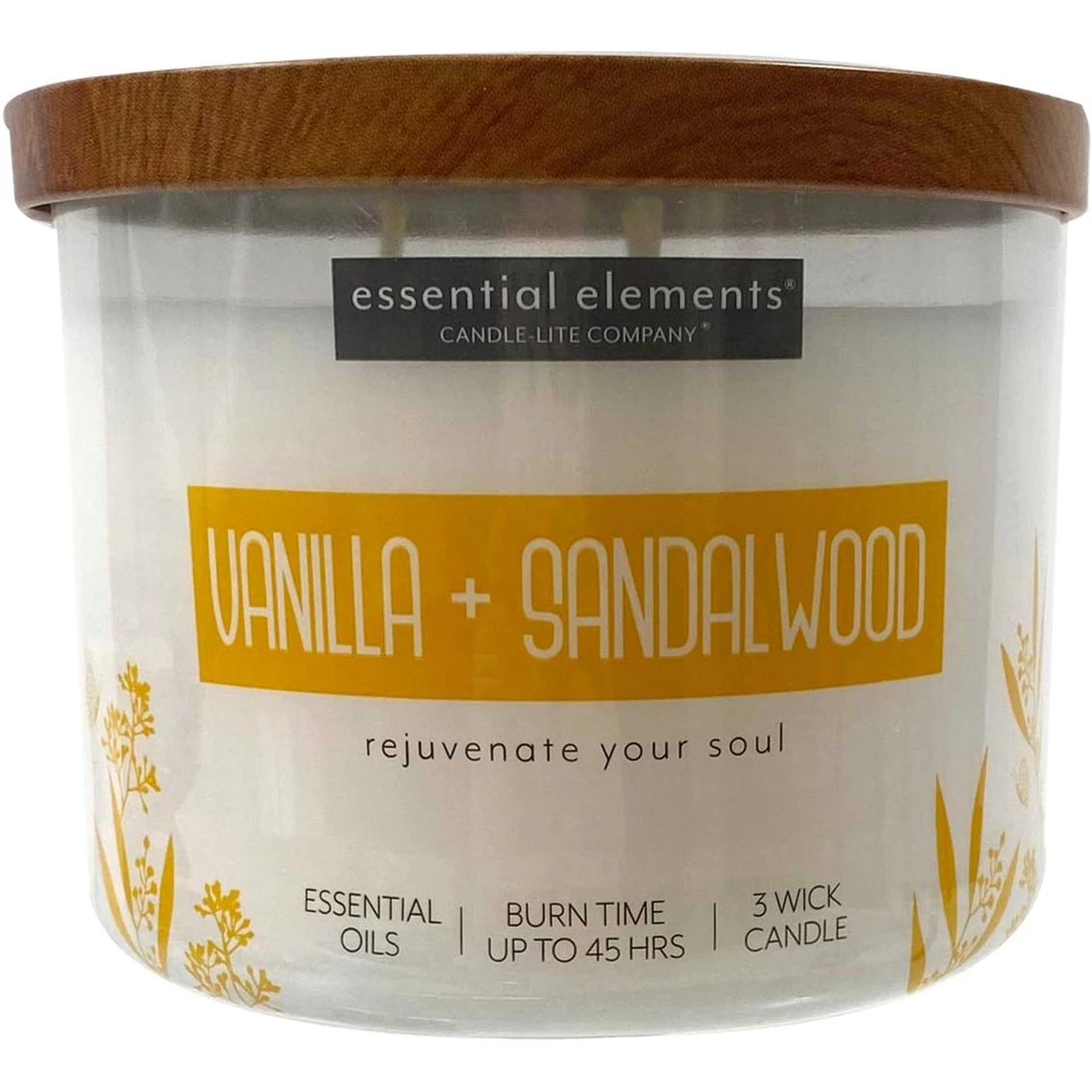 Promo ???? Candle-lite Essential Elements Vanilla And ???? Sandalwood Jar Candle 14.75 Oz. ???? 1 Promo ???? Candle-lite Essential Elements Vanilla And ???? Sandalwood Jar Candle 14.75 Oz. ????