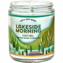 Promo ???? Bath & Body Works Road Trip Novelty Lakeside Morning Single Wick Candle ❤️