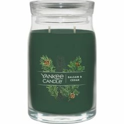 Best Pirce ???? Yankee Candle Balsam And Cedar Signature Large Jar Candle ????