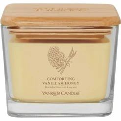 Top 10 ???? Yankee Candle Comforting Vanilla And Honey Medium Well Living 3 Wick Square Candle ????