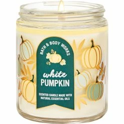 Deals ???? Bath & Body Works Pumpkin Pop: White Pumpkin Single Wick Candle ????