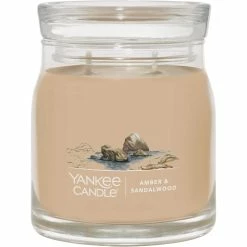 Top 10 ???? Yankee Candle Amber And ???? Sandalwood Signature Medium Jar Candle ????
