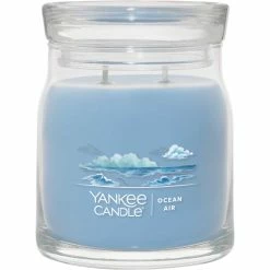 Outlet ???? Yankee Candle Ocean Air Signature Medium Jar Candle ????