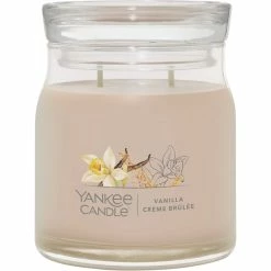 Cheap ???? Yankee Candle Vanilla Creme Brulee Signature Medium Jar Candle ????