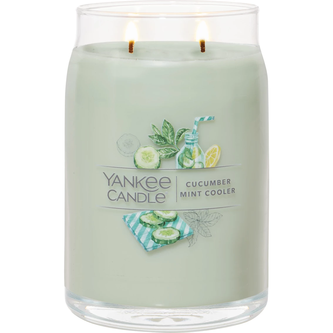 Brand new ⌛ Yankee Candle Cucumber Mint Cooler Signature Large Jar Candle ???? 2 Brand new ⌛ Yankee Candle Cucumber Mint Cooler Signature Large Jar Candle ???? - Image 2