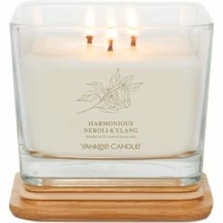Alternative view of Budget ???? Yankee Candle Harmonious Neroli And Ylang Medium Well Living 3 Wick Square Candle ????