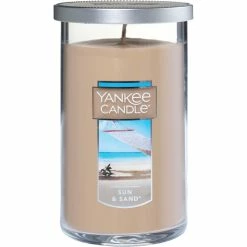 Outlet ❤️ Yankee Candle Sun & Sand Medium Perfect Pillar Candle ????