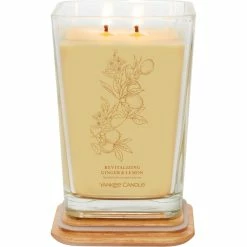 Alternative view of Best reviews of ???? Yankee Candle Revitalizing Ginger And Lemon Large Well Living 2 Wick Square Candle ????