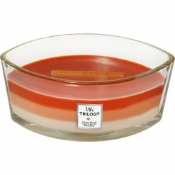 Alternative view of Flash Sale ???? Woodwick Pumpkin Gourmand Ellipse Trilogy Candle ????