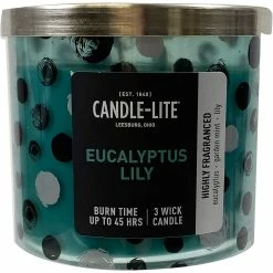 Best Pirce ???? Candle-Lite Premium Eucalyptus Lily 3 Wick Candle 14 Oz. ⭐