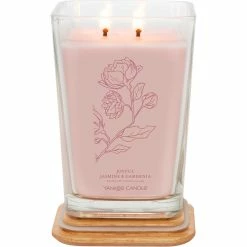 Alternative view of Best reviews of ⌛ Yankee Candle Joyful Jasmine And Gardenia Large Well Living 2 Wick Square Candle ????
