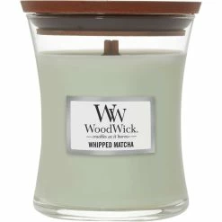 Promo ???? WoodWick Whipped Matcha Medium Hourglass Candle ????