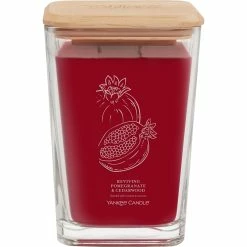 Outlet ???? Yankee Candle Reviving Pomegranate And Cedarwood Large Well Living Square Candle ????