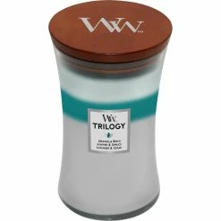Hot Sale ❤️ WoodWick Icy Woodland Large Hourglass Trilogy Candle ????