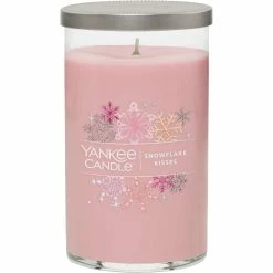 Best Sale ✔️ Yankee Candle Snowflake Kisses Signature Medium Pillar Candle ????