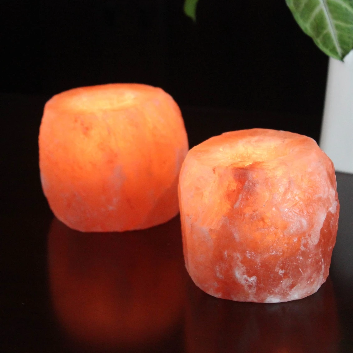 Discount ⌛ Himalayan Glow Natural Salt Candle Holder 2 Pc. Set ❤️ 2 Discount ⌛ Himalayan Glow Natural Salt Candle Holder 2 Pc. Set ❤️ - Image 2