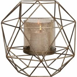 Cheap ✔️ Uttermost Myah Geometric Gold Candleholder ????