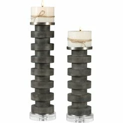 Best reviews of ❤️ Uttermost Karun Concrete Candleholders Set Of 2 ????