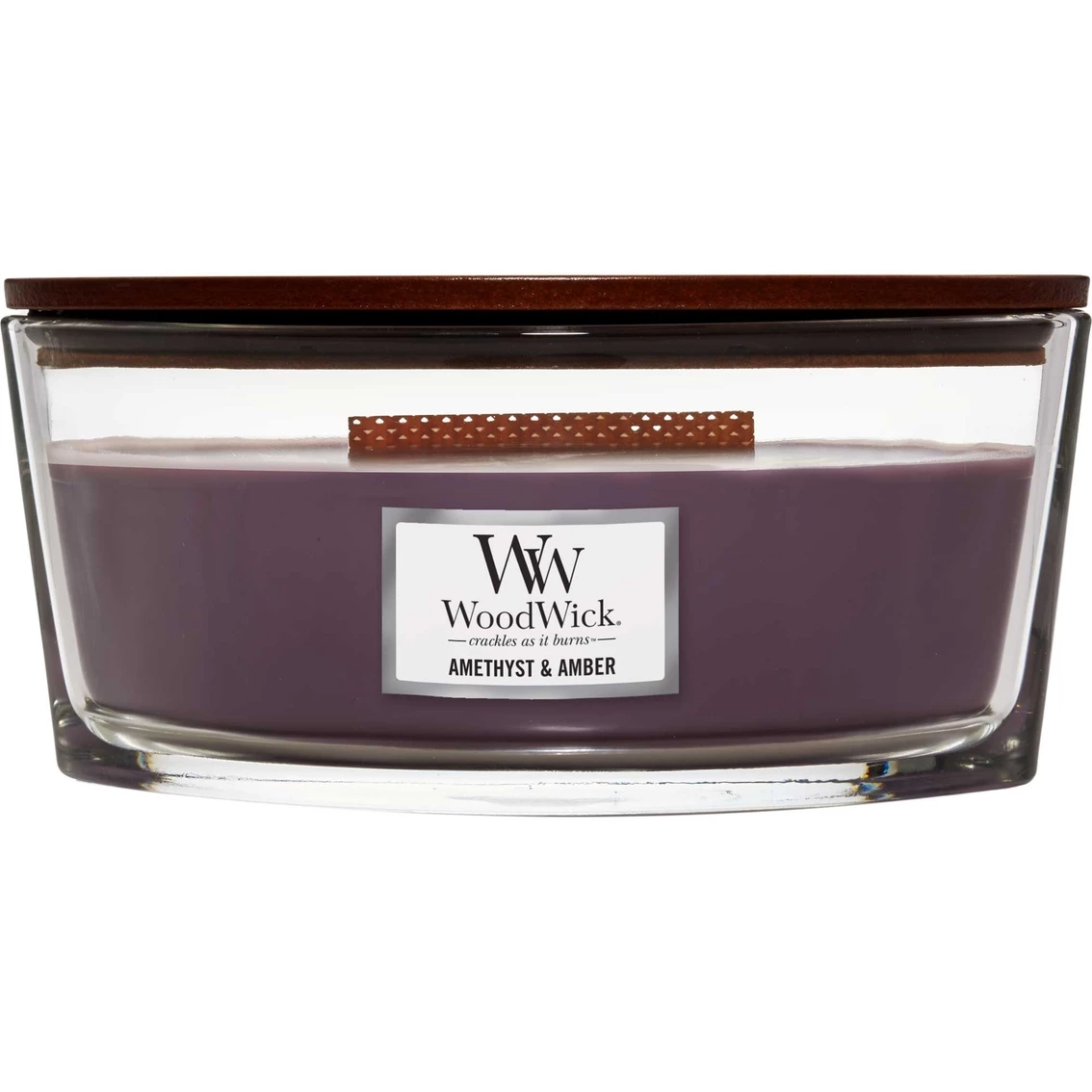 Brand new ❤️ WoodWick Amethyst & Amber Ellipse Candle ✔️ 1 Brand new ❤️ WoodWick Amethyst & Amber Ellipse Candle ✔️