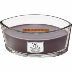 Alternative view of Brand new ❤️ WoodWick Amethyst & Amber Ellipse Candle ✔️