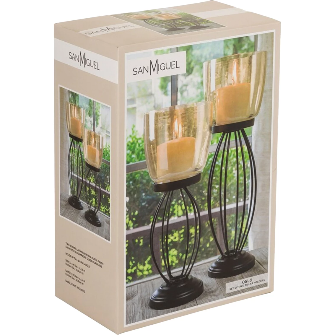 Budget ???? San Miguel Oslo Pillar Holder 2 Pc. Set ⭐ 1 Budget ???? San Miguel Oslo Pillar Holder 2 Pc. Set ⭐