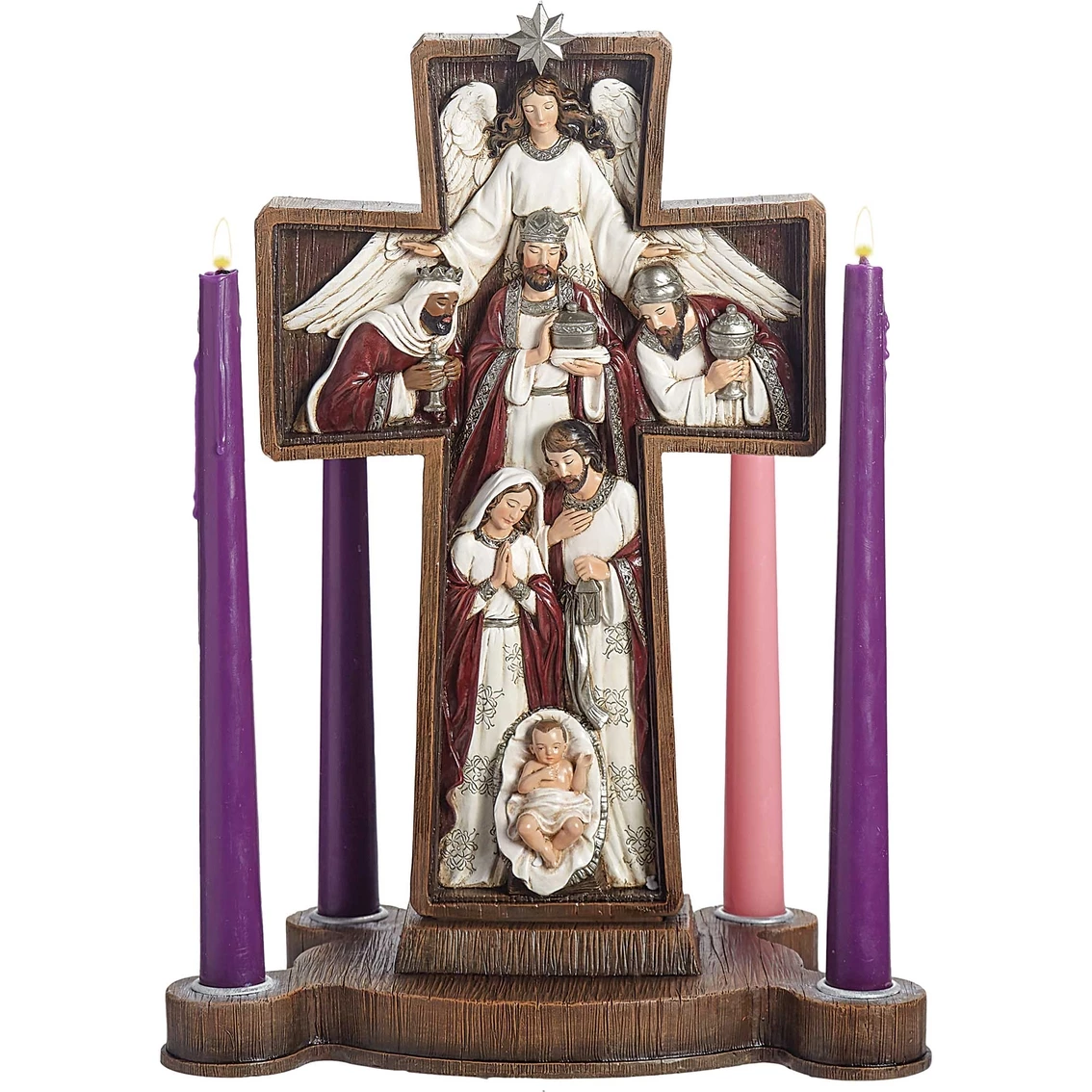 Wholesale ???? Roman Joseph's Studio Cross Advent Candle Holder 13.5 In. ???? 1 Wholesale ???? Roman Joseph's Studio Cross Advent Candle Holder 13.5 In. ????