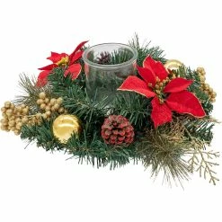 Hot Sale ???? Gigi Seasons Poinsettia Votive Candle Holder ????